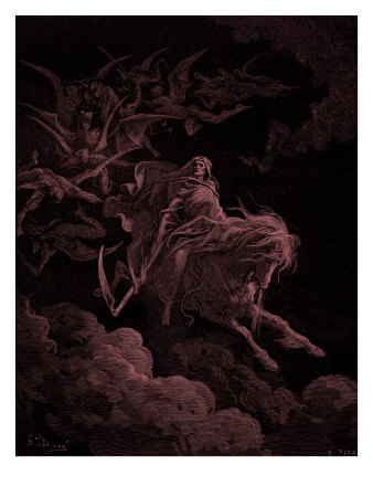 Revelation: Vision Of Death, (Book Of Revelation 6:8) by Gustave Dore Pricing Limited Edition Print image