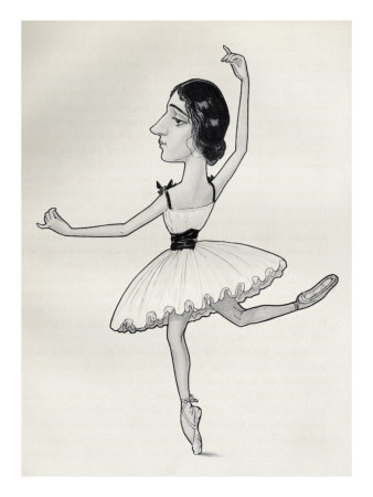 Tamara Karsavina Caricature by Kate Greenaway Pricing Limited Edition Print image