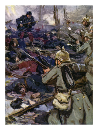 World War I - The Germans Capture Fort Beauséjour, In Champagne, In February 1915 by Thomas Crane Pricing Limited Edition Print image
