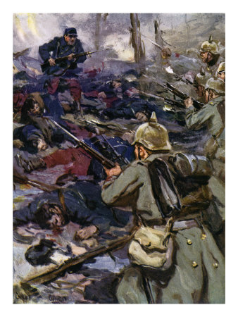 World War I - The Germans Capture Fort Beausejour, In Champagne, In February 1915 by Thomas Crane Pricing Limited Edition Print image