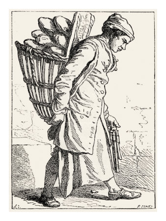 Daily Life In French History, Baker Delivering Bread by Thomas Crane Pricing Limited Edition Print image