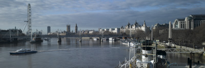 Hungerford Bridge And London Panorama by Richard Bryant Pricing Limited Edition Print image