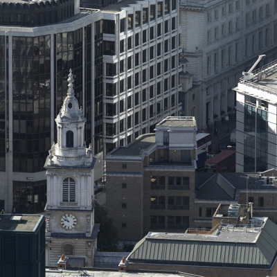 St Botolph Bishopgate Tower, London by Richard Bryant Pricing Limited Edition Print image