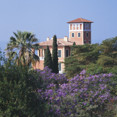 The Villa Hanbury From The Gardens Of La Mortola, Italy by Clive Nichols Pricing Limited Edition Print image