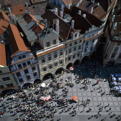View Of Old Town Square From Town Hall Tower, Prague by Joe Cornish Pricing Limited Edition Print image