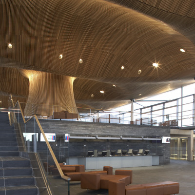 National Assembly For Wales, Cardiff, Reception Area, Architect: Richard Rogers Partnership by Richard Bryant Pricing Limited Edition Print image