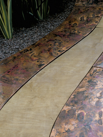 Bt Living Paintings Garden Designed By Hannah Genders - Copper And Birch Decking, Chelsea 2004 by Clive Nichols Pricing Limited Edition Print image
