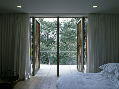 Casa Marrom, Sao Paulo, Bedroom, Architect: Isay Weinfeld by Alan Weintraub Pricing Limited Edition Print image