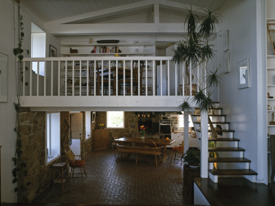 Morley Baer Stone House, Carmel, California, 1965, Mezzanine, Architect: William Wurster by Alan Weintraub Pricing Limited Edition Print image