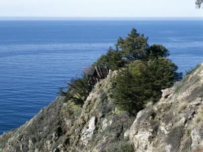 Wild Bird, Big Sur, California, House Within Landscape, Architect: Nathaniel And Margaret Owings by Alan Weintraub Pricing Limited Edition Print image