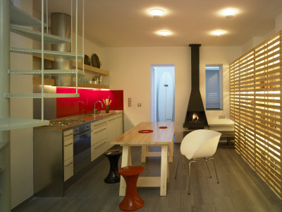 Lloret De Mar, Girona, Ground Floor Interior, Kitchen And Dining Area, Architect: Anne Bugugnani by Eugeni Pons Pricing Limited Edition Print image