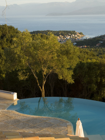 Infinity Pool With Mediterranean View, Corfu by Clive Nichols Pricing Limited Edition Print image