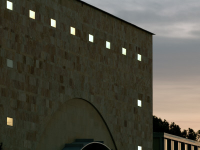 Palacio De Congresos Y Exposiciones In Evening Light (Landscape), Salamanca, Castilla Y Leon, Spain by David Borland Pricing Limited Edition Print image