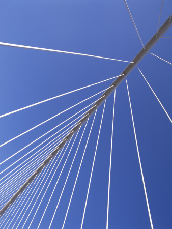 Campo Volantin Footbridge, Bilbao, Architect: Santiago Calatrava by David Mark Soulsby Pricing Limited Edition Print image