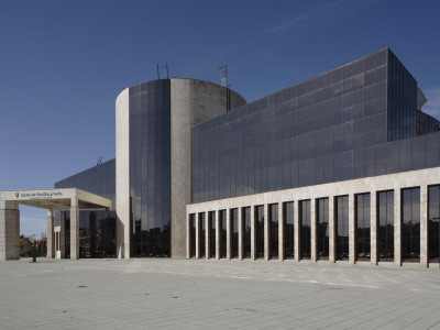 South Facade Of Edificio De Usos Multiples - Council Building Seen From East, Leon, Spain by David Borland Pricing Limited Edition Print image