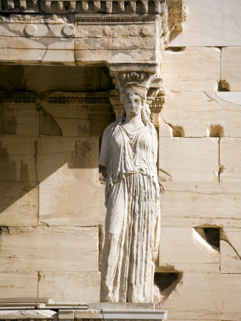 The Acropolis, Athens, The Erechtheion, 420 To 403 Bc, Porch Of The Caryatids by Colin Dixon Pricing Limited Edition Print image