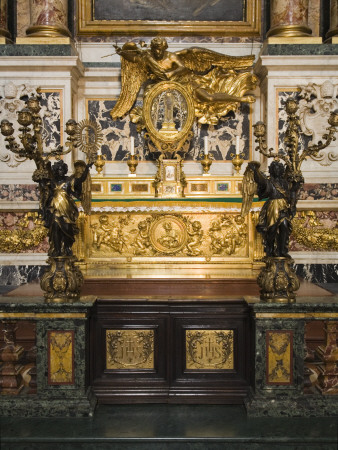 The Altar Where The Body And Arm Of Francis Xavier Rest At Chiesa Del Gesu, Rome by David Clapp Pricing Limited Edition Print image