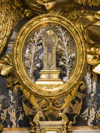 The Arm Of Francis Xavier Above The Altar At Chiesa Del Gesu, Rome, Italy by David Clapp Pricing Limited Edition Print image