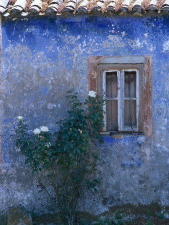 Rural House With Blue Wash And Small Broken Casement Window by Joe Cornish Pricing Limited Edition Print image