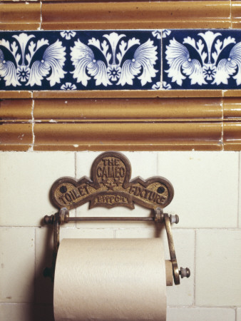 The Cameo Toilet Fixture, Kinloch Castle, Rhum, 1897, Made By The British Perforated Paper Company by Lucinda Lambton Pricing Limited Edition Print image