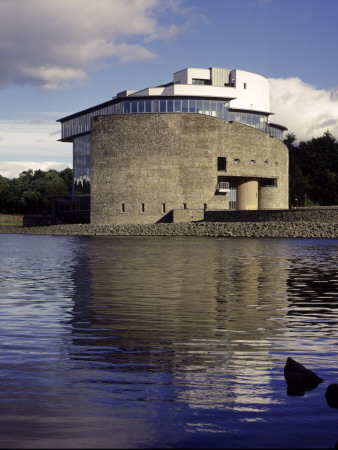 Visitor Attraction Building, Loch Lomond, Balloch, Scotland, Exterior Across The Loch by Keith Hunter Pricing Limited Edition Print image