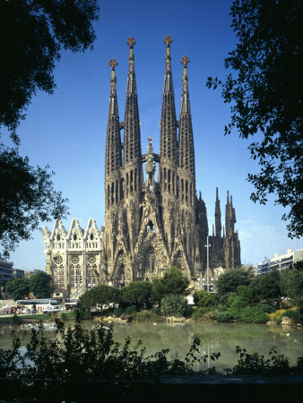 Sagrada Familia, Barcelona, Spain (1882 To 1926), Architect: Antoni Gaudi by John Edward Linden Pricing Limited Edition Print image