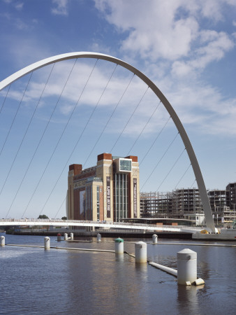 Baltic Centre For Contemporary Arts, Gateshead, Newcastle Upon Tyne, View Through Millennium Bridge by Keith Hunter Pricing Limited Edition Print image