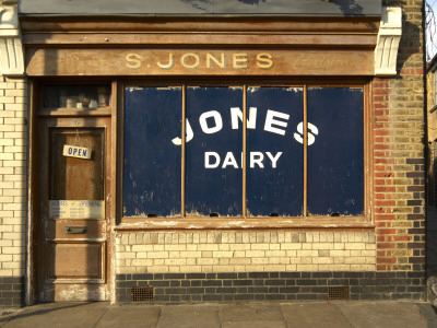 Period Old Dairy Shop, Columbia Market In South London by Mark Bury Pricing Limited Edition Print image