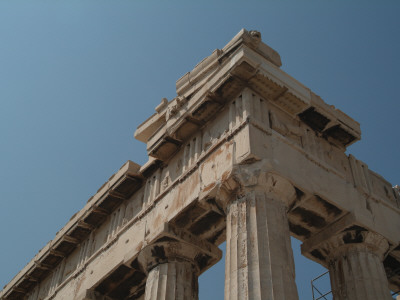 Corner Detail, The Parthenon, Acropolis, Athens by Natalie Tepper Pricing Limited Edition Print image
