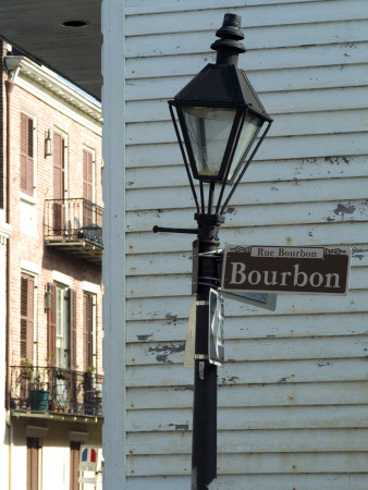 Bourbon Street, New Orleans, Louisiana Bent Street Lamp by Natalie Tepper Pricing Limited Edition Print image