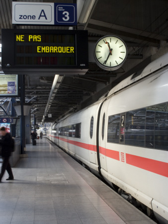 Ice (Intercity Express), Brussels Zuid Train Station, Brussels, Belgium by Natalie Tepper Pricing Limited Edition Print image