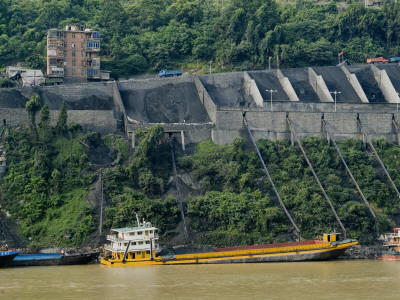 Coal Storage, Three Gorges, Yangtze River, China by Natalie Tepper Pricing Limited Edition Print image