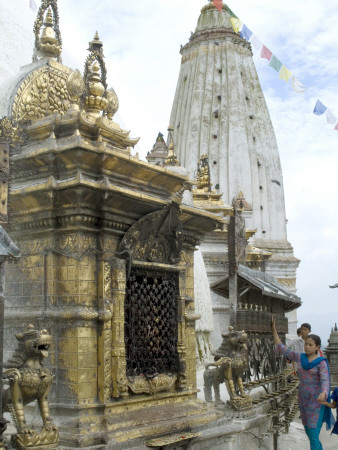 Swayambhunath Or Monkey Temple, Kathmandu, Nepal by Natalie Tepper Pricing Limited Edition Print image