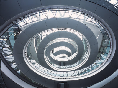 City Hall Gla, London, Atrium View Looking Up, 1999-2002, Architect: Sir Norman Foster And Partners by Peter Durant Pricing Limited Edition Print image