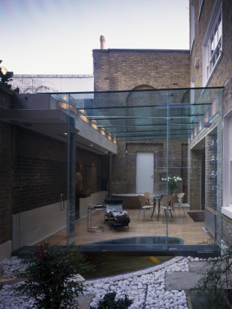 Glass Extension, Regents Park, Exterior, Belsize Architects by Nicholas Kane Pricing Limited Edition Print image