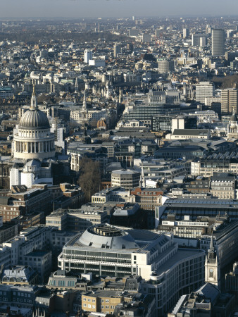 The City Of London, Aerial View From Tower 42 by Richard Bryant Pricing Limited Edition Print image
