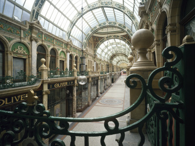 Victoria Quarter, Leeds, 1898-1904, Glass Barrel Vaulted Arcade, Architect: Frank Matcham by Richard Waite Pricing Limited Edition Print image