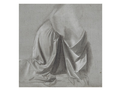 Draperie Pour Une Figure Agenouillee, Vue De Profil A Droite by Leonard De Vinci Pricing Limited Edition Print image