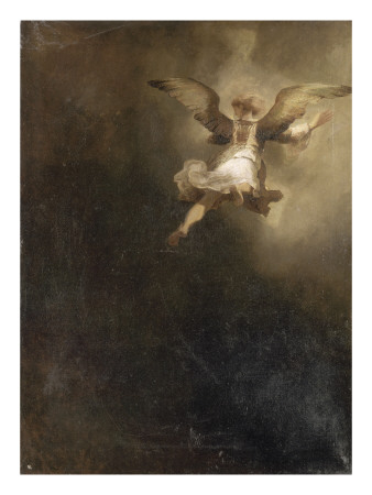 L'archange Raphaël Quittant La Famille De Tobie by Rembrandt Van Rijn Pricing Limited Edition Print image