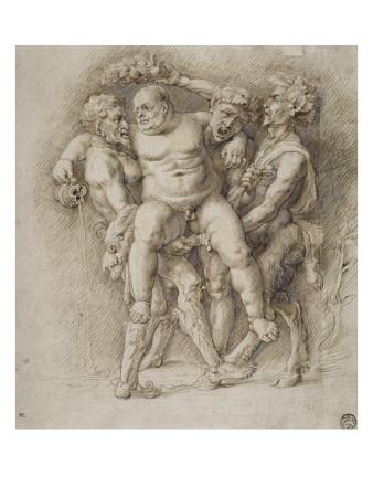 Silène Porté Par Un Satyre Et Deux Faunes by Andrea Mantegna Pricing Limited Edition Print image