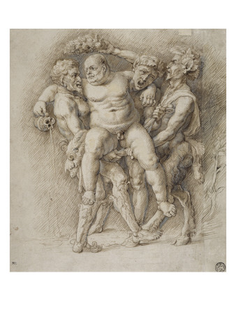 Silene Porte Par Un Satyre Et Deux Faunes by Andrea Mantegna Pricing Limited Edition Print image