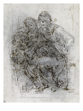 La Vierge Et L'enfant Et Sainte Anne by Léonard De Vinci Pricing Limited Edition Print image
