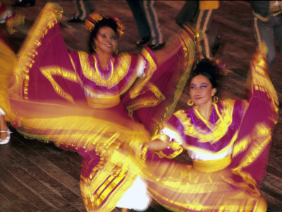 Female Dancers, Mexico by Michael Defreitas Pricing Limited Edition Print image