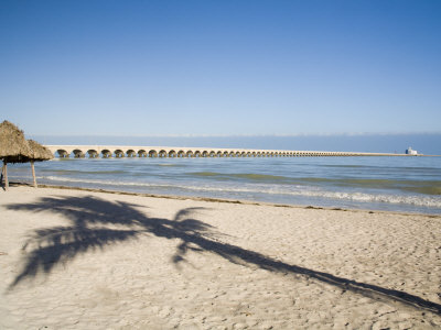 Beach Of Progreso, Yucatan, Mexico by Julie Eggers Pricing Limited Edition Print image