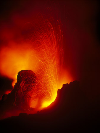 East Pond Vent In Pu'u Oo Crater, Volcanoes National Park, Big Island, Hawaii, Usa by Jon Cornforth Pricing Limited Edition Print image