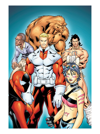Alpha Flight #1 Group: Sasquatch by Clayton Henry Pricing Limited Edition Print image