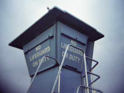 No Lifeguard,Santa Barbara by Eloise Patrick Pricing Limited Edition Print image