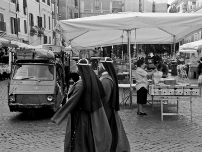 Two Nuns Walking by Eloise Patrick Pricing Limited Edition Print image