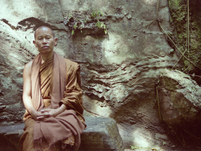 Seated Monk, Thailand by Eloise Patrick Pricing Limited Edition Print image