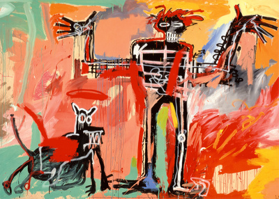 Boy And Dog In A Johnnypump by Jean-Michel Basquiat Pricing Limited Edition Print image